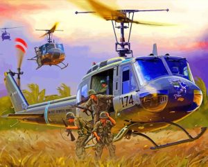 Bell UH 1 Iroquois Paint By Number