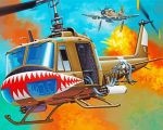 Cool Bell UH 1 Iroquois Paint By Number