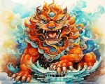 Foo Dog Art Paint By Numbers art