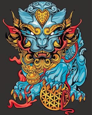 Foo Dog Paint By Number