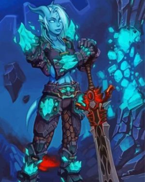 World of Warcraft Warrior Paint by numbers