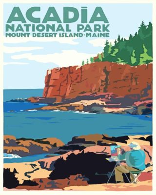 Acadia National Park Paint By Number