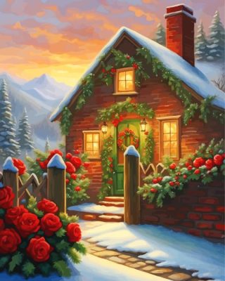 Christmas House Paint By Number