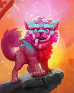 Aesthetic Foo Dog Art Paint By Number