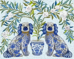 Aesthetic Dogs Chinoiserie Paint By Number