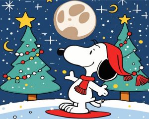 Christmas Snoopy Paint By Number