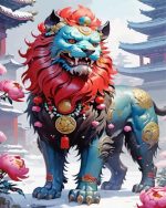 Giant Foo Dog Paint By Number
