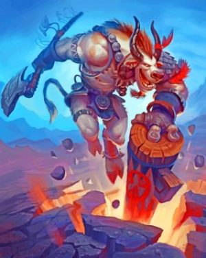 World of Warcraft Tauren Paint By Numbers