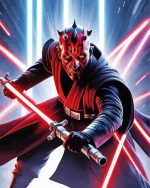 Darth Maul Star Wars Paint by Number
