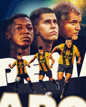 Penarol Football Art Paint by Number