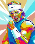 Rafael Nadal Pop Art Paint by Number