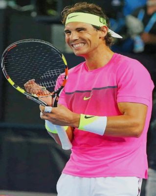 Happy Rafael Nadal Paint by Number