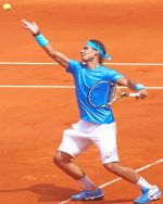 Rafael Nadal Tennis Player Paint by Number