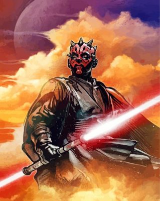 Star Wars Darth Maul Paint by Number