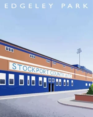 Edgeley Park Art Paint by Number