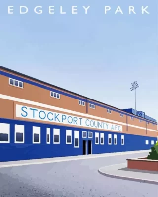 Edgeley Park Art Paint by Number
