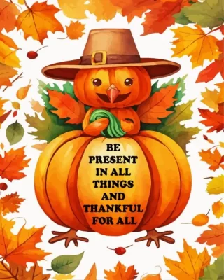 Be Thankful Paint by Number