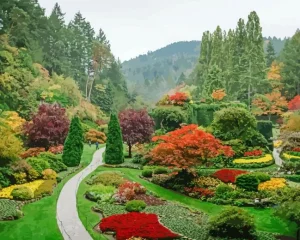Butchart Gardens Paint by Number