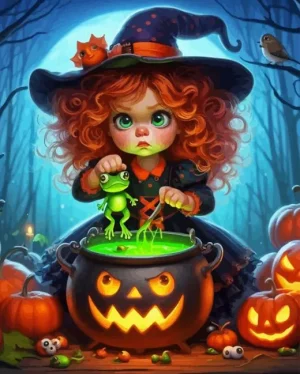 Baby Witch Paint by Number