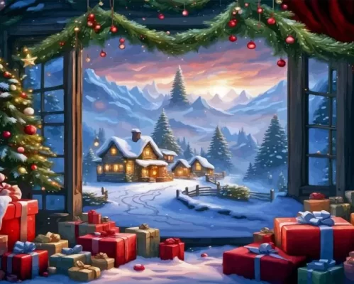 Christmas Day Paint by Number