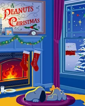 Christmas Peanuts Paint by Number