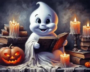 Cute Ghost Paint by Number