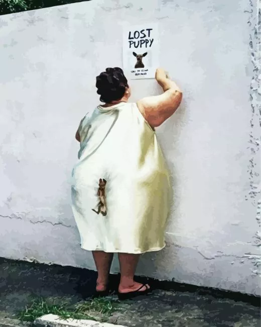 Fat Lost Puppy Paint by Number