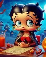 Halloween Betty Paint by Number