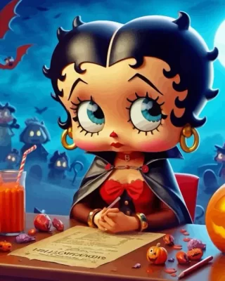Halloween Betty Paint by Number
