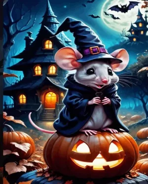 Halloween Mouse Paint by Number
