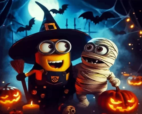 Halloween Minion Paint by Numbers 