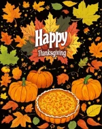 Happy Thanksgiving Art Paint by Number