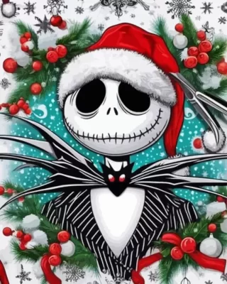 Christmas Jack Skellington Paint by Number