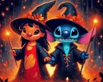 Lilo And Stitch Halloween Paint by Number