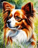 Papillon Dog Art Paint by Number