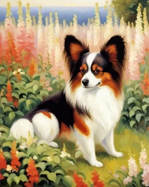 Papillon Puppy Paint by Number