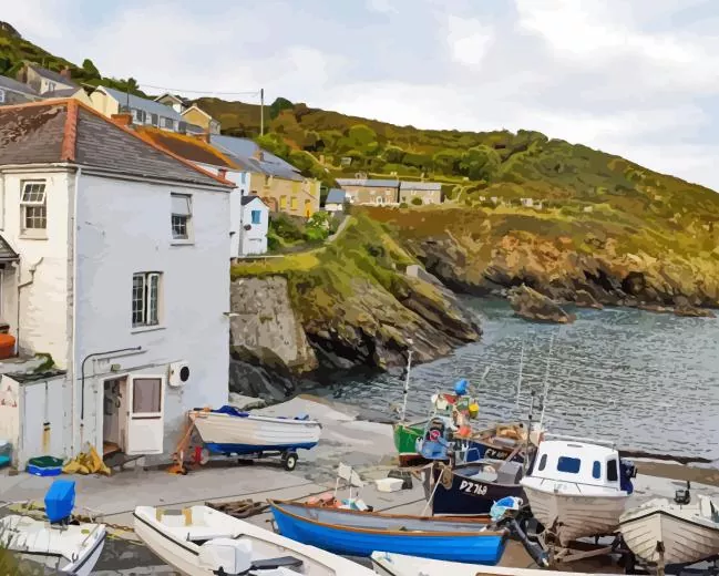 Portloe England Paint by Number