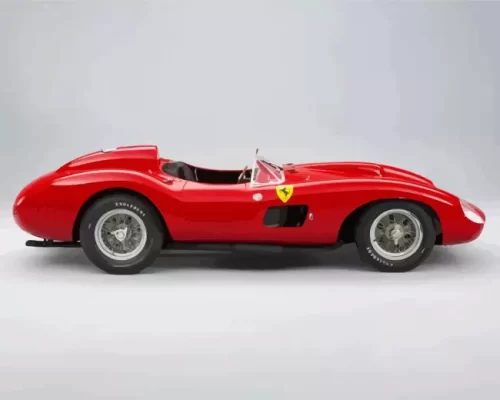 Red Ferrari 335  S Paint by Number