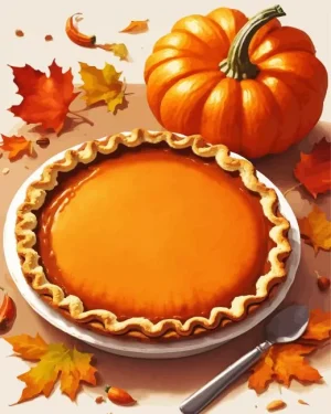Thanksgiving Pie Paint by Number