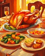 Thanksgiving Food Paint by Number