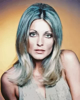 The Actress Sharon Tate Paint by Number