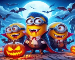 Vampire Minions Paint by Number