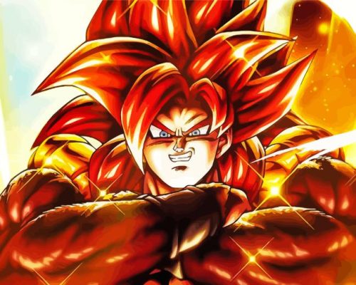 Ssj4 Gogeta Anime Paint by Number