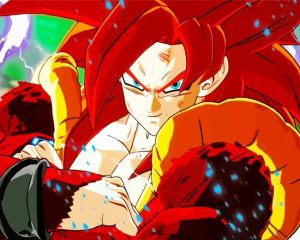 Ssj4 Gogeta Paint by Number