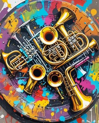Aesthetic Euphonium Art Paint by Number
