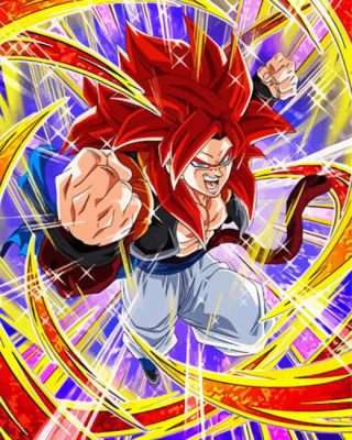 Aesthetic Ssj4 Gogeta Paint by Number