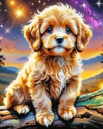 Cavapoo Dog Paint by Number