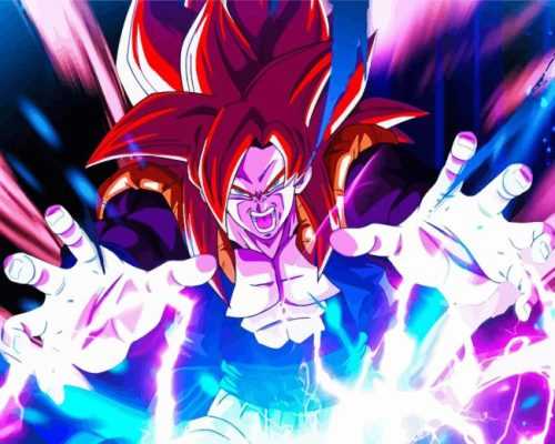 Powerful Ssj4 Gogeta Paint by Number
