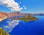 Crater Lake In South Central Oregon Paint by Number