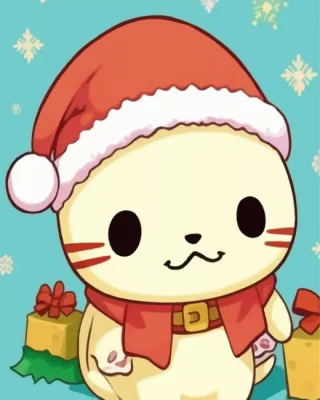 Santa Cinnamoroll Paint by Number